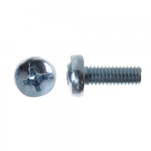 Винт DIN7985 полуцилиндр M6x10, цинк (500/8)