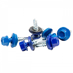 Саморез кровельный с шайбой по металлу RAL